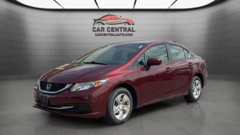 Red 2015 Honda Civic LX for sale in Wallingford, CT