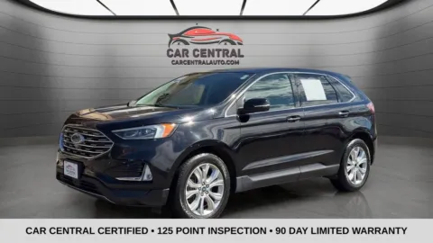 Black 2022 Ford Edge Titanium for sale in Wallingford, CT