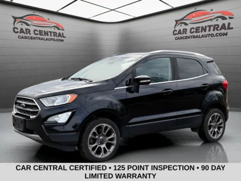 Black 2018 Ford EcoSport Titanium for sale in Wallingford, CT