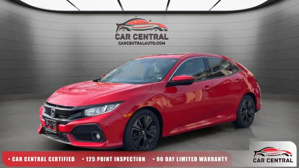 Red 2019 Honda Civic EX-L for sale in Wallingford, CT