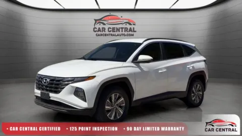 White 2022 Hyundai Tucson Hybrid Blue for sale in Wallingford, CT