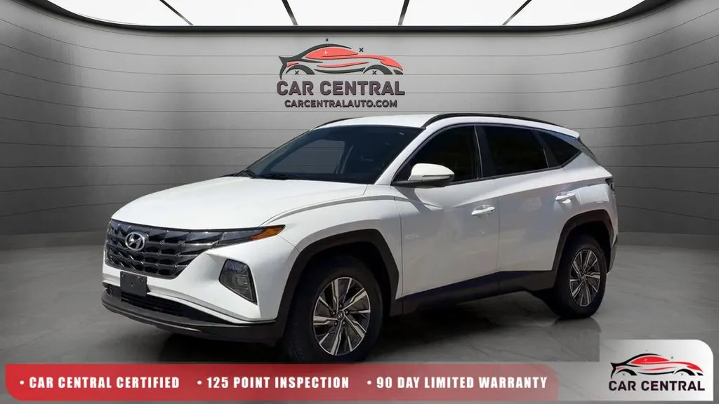 White 2022 Hyundai Tucson Hybrid Blue for sale in Wallingford, CT