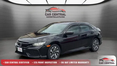 Black 2017 Honda Civic LX for sale in Wallingford, CT