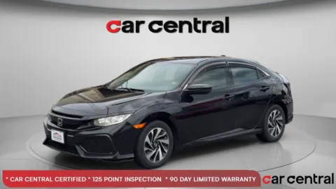 Black 2017 Honda Civic LX for sale in Wallingford, CT