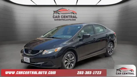 Black 2014 Honda Civic EX for sale in Wallingford, CT
