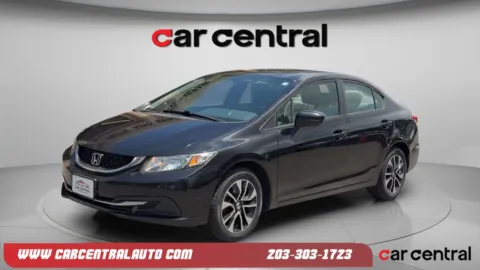 Black 2014 Honda Civic EX for sale in Wallingford, CT