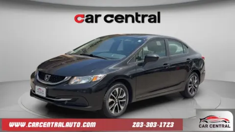 Black 2014 Honda Civic EX for sale in Wallingford, CT