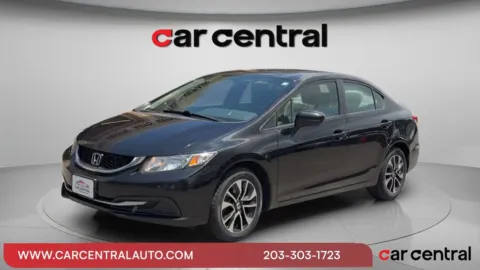 Black 2014 Honda Civic EX for sale in Wallingford, CT
