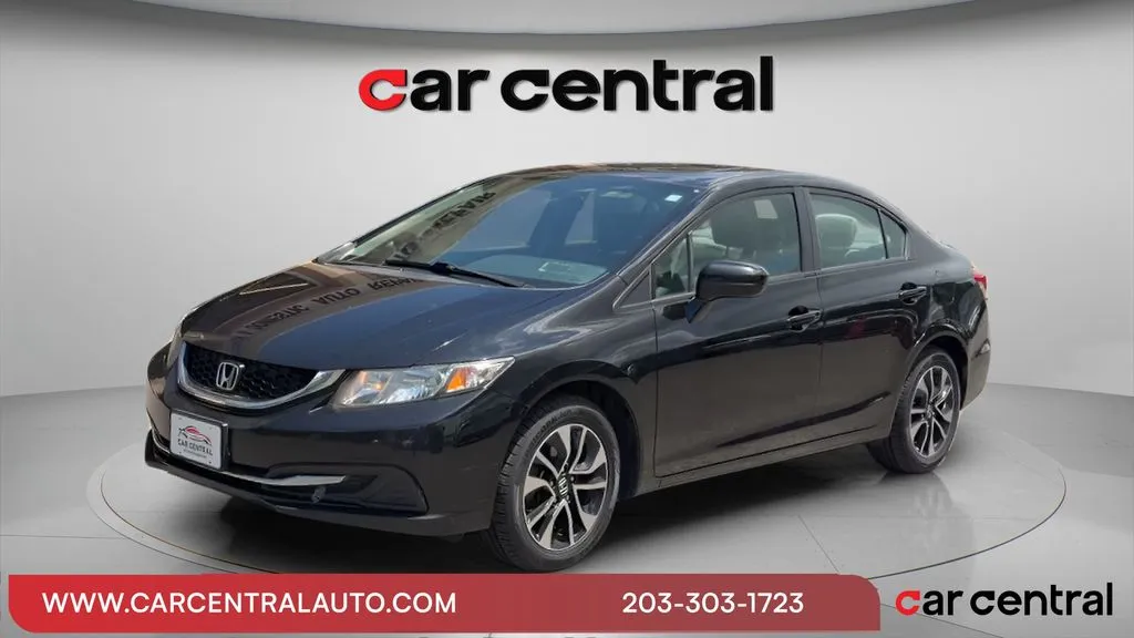 Black 2014 Honda Civic EX for sale in Wallingford, CT