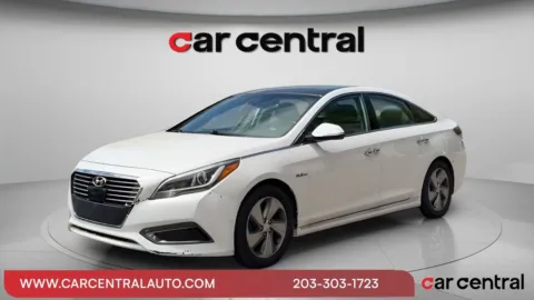 White 2017 Hyundai Sonata Hybrid Limited for sale in Wallingford, CT
