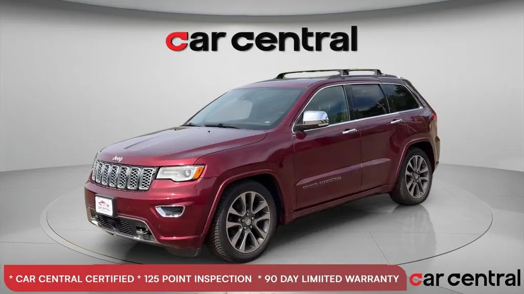 Red 2017 Jeep Grand Cherokee Overland for sale in Wallingford, CT
