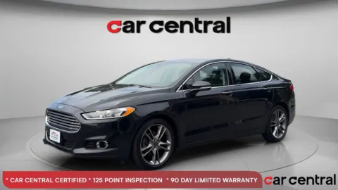 Black 2014 Ford Fusion Titanium for sale in Wallingford, CT