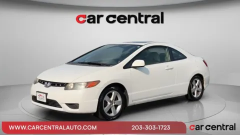 White 2007 Honda Civic EX for sale in Wallingford, CT