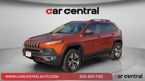 Orange 2015 Jeep Cherokee Trailhawk for sale in Wallingford, CT