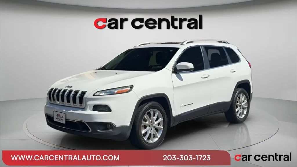 White 2015 Jeep Cherokee Limited for sale in Wallingford, CT