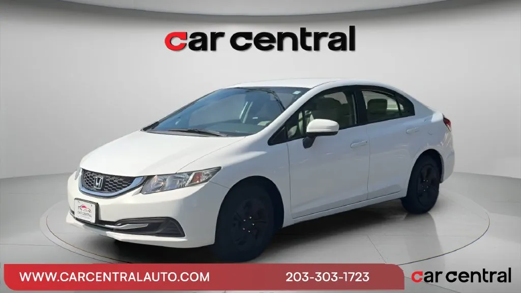 White 2015 Honda Civic LX for sale in Wallingford, CT