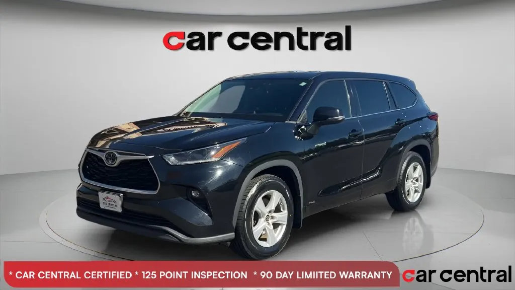 Black 2021 Toyota Highlander Hybrid LE for sale in Wallingford, CT