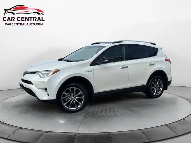 White 2017 Toyota RAV4 Hybrid Limited for sale in Wallingford, CT