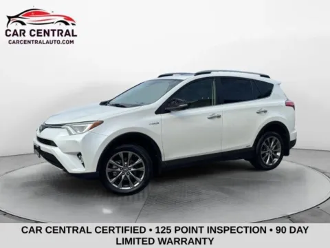 White 2017 Toyota RAV4 Hybrid Limited for sale in Wallingford, CT