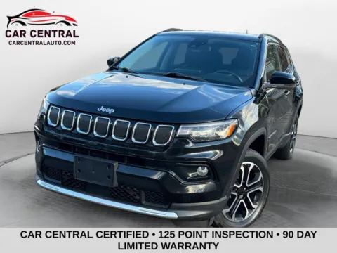 Black 2022 Jeep Compass Limited for sale in Wallingford, CT
