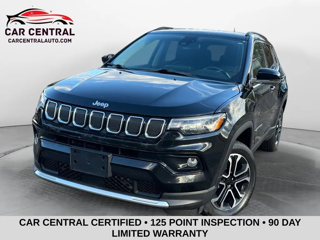 Black 2022 Jeep Compass Limited for sale in Wallingford, CT