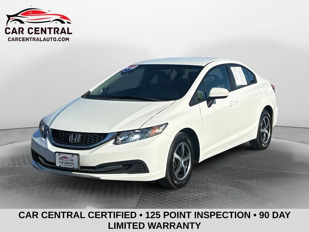 White 2015 Honda Civic SE for sale in Milford, CT