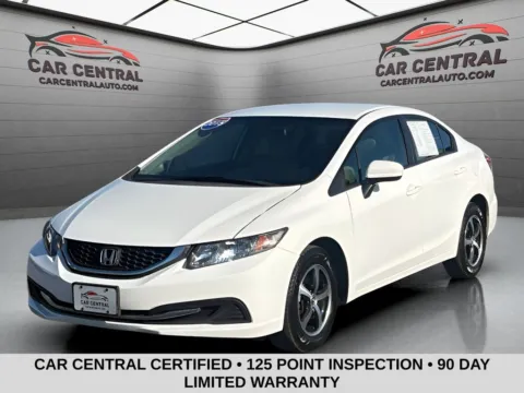 White 2015 Honda Civic SE for sale in Milford, CT