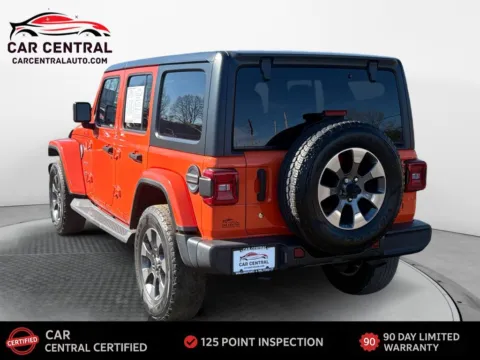 Another view of 2018 Jeep Wrangler Unlimited Sahara for sale in Milford, CT at Car Central Milford