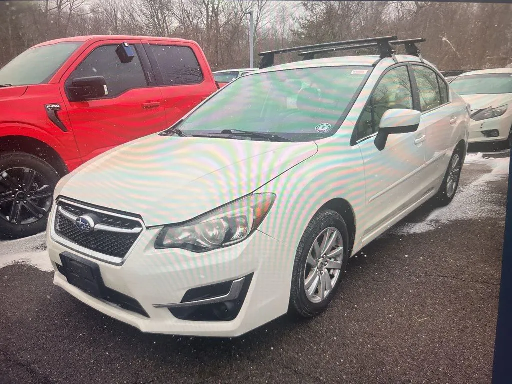 White 2015 Subaru Impreza 2.0i Premium for sale in Milford, CT