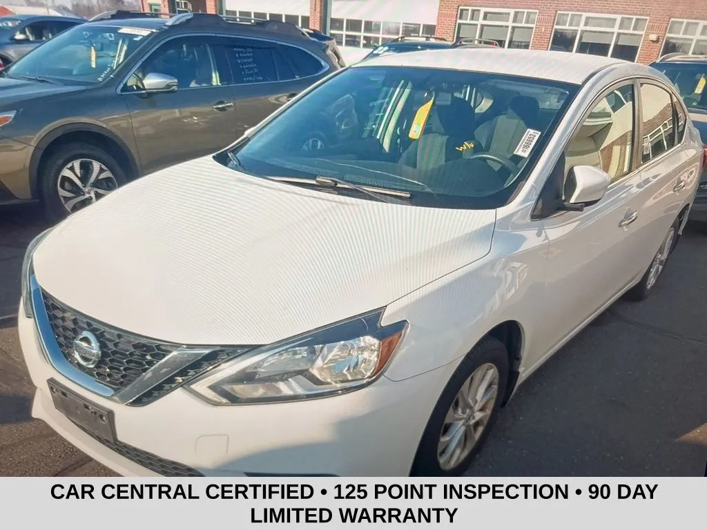 White 2017 Nissan Sentra S for sale in Milford, CT