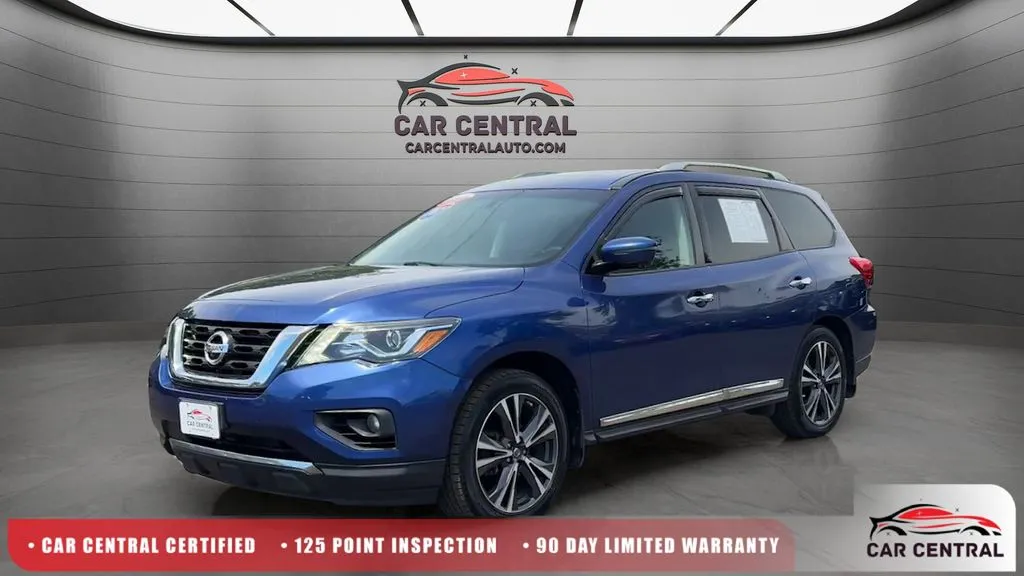 Blue 2017 Nissan Pathfinder Platinum for sale in Milford, CT