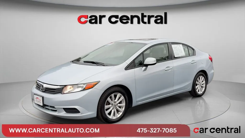 Blue 2012 Honda Civic EX-L for sale in Milford, CT