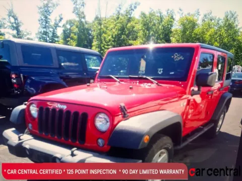 Red 2017 Jeep Wrangler Unlimited Sport for sale in Milford, CT