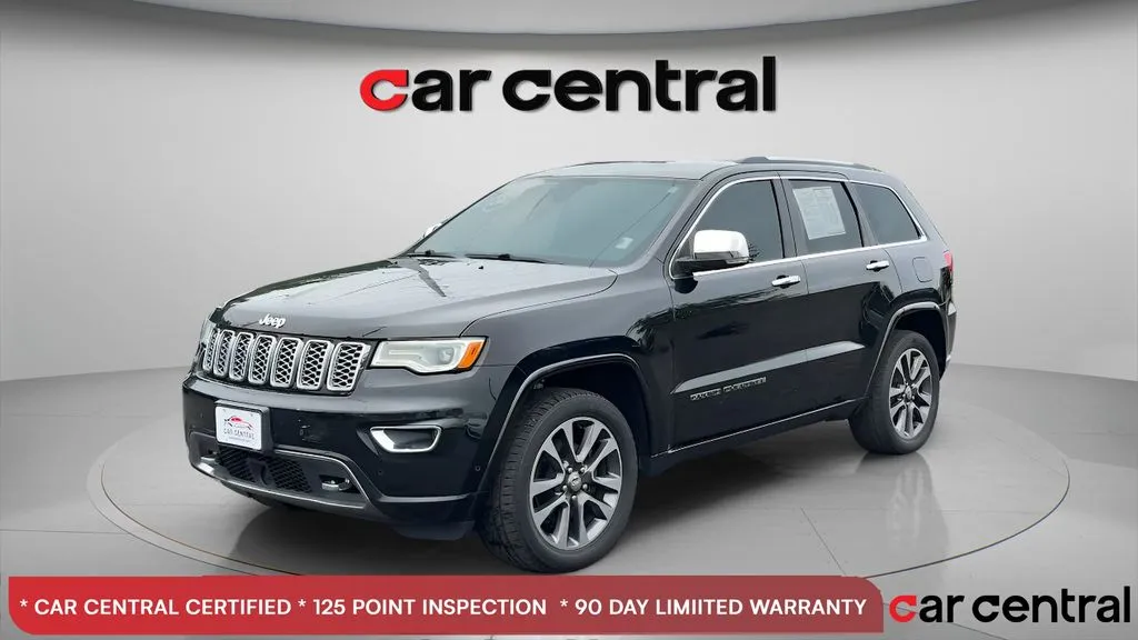 Black 2017 Jeep Grand Cherokee Overland for sale in Milford, CT