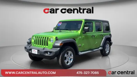 Green 2018 Jeep Wrangler Unlimited Sport S for sale in Milford, CT