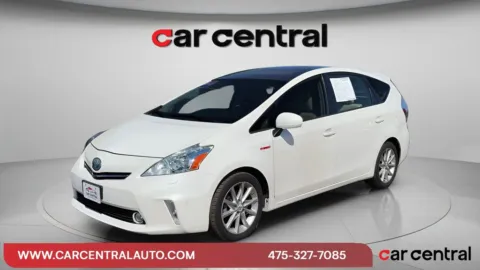 White 2012 Toyota Prius v Five for sale in Milford, CT