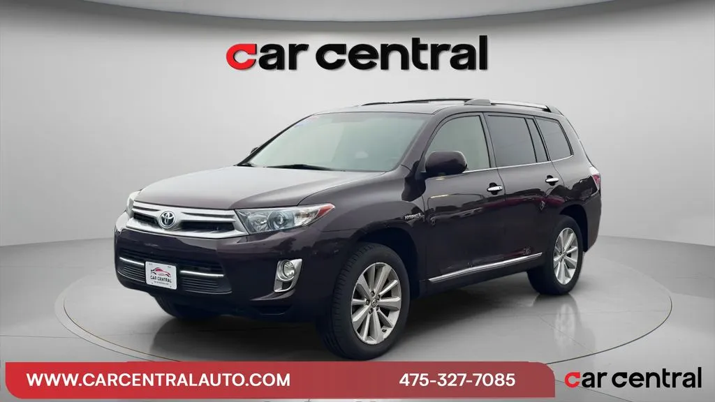 Red 2013 Toyota Highlander Hybrid Limited for sale in Milford, CT