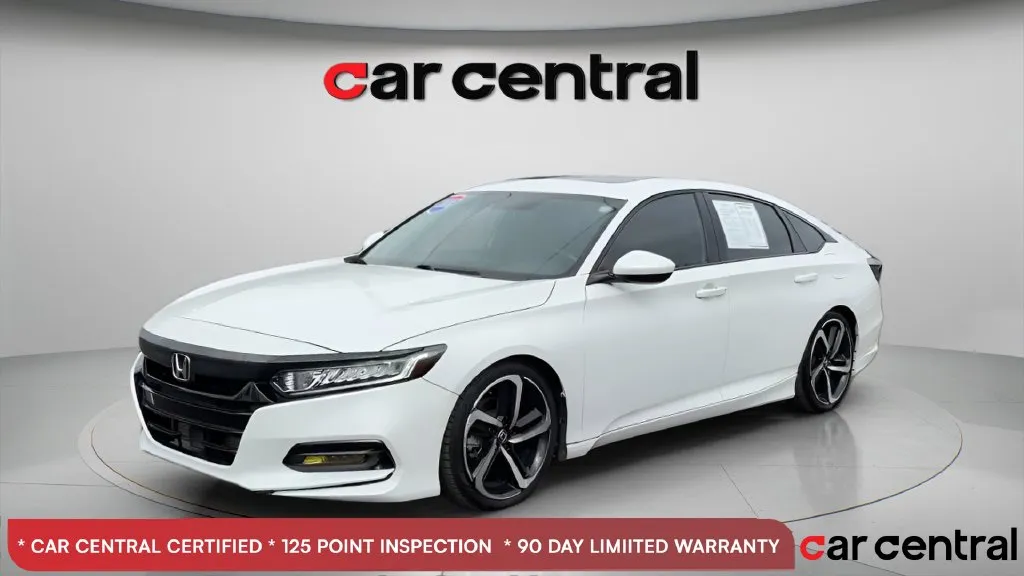White 2018 Honda Accord Sport 2.0T for sale in Milford, CT