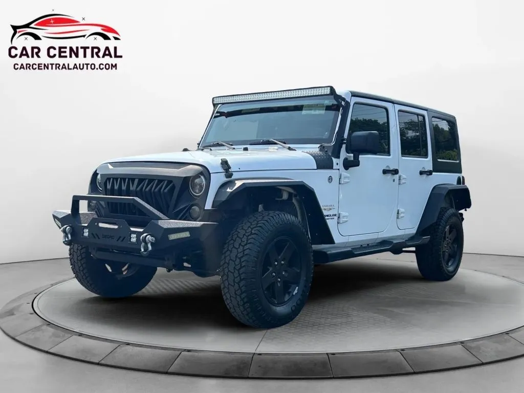 White 2012 Jeep Wrangler Unlimited Sahara Sport Utility 4D for sale in Milford, CT