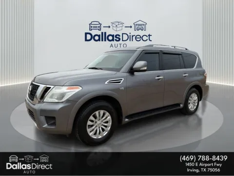 Gray 2017 Nissan Armada SV for sale in Irving, TX