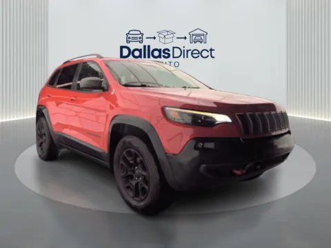Red 2019 Jeep Cherokee Trailhawk for sale in Irving, TX