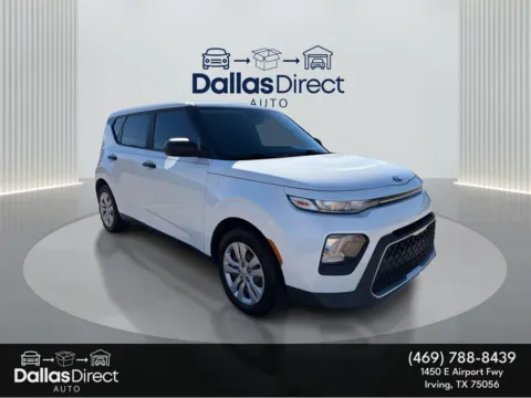 White 2020 Kia Soul LX for sale in Irving, TX
