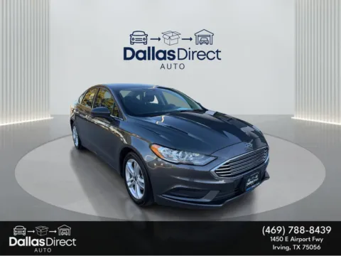 Gray 2018 Ford Fusion SE for sale in Irving, TX