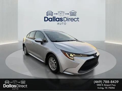 Silver 2020 Toyota Corolla Hybrid Hybrid LE for sale in Irving, TX