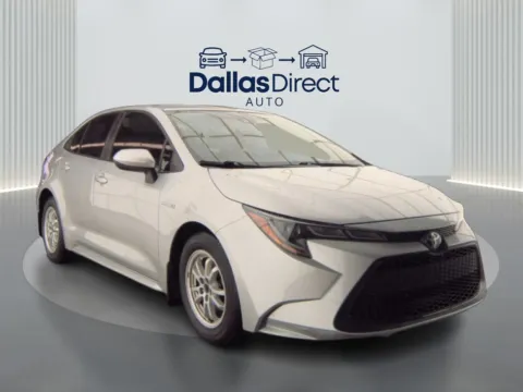Silver 2020 Toyota Corolla Hybrid LE for sale in Irving, TX