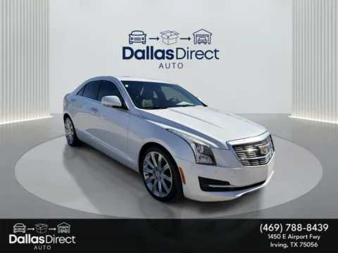 White 2018 Cadillac ATS Luxury AWD for sale in Irving, TX