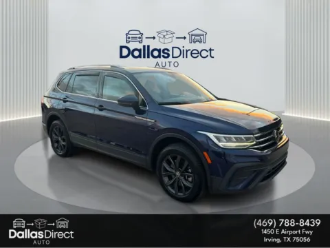 Blue 2022 Volkswagen Tiguan SE for sale in Irving, TX