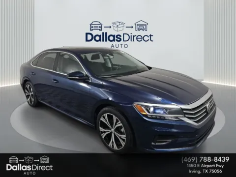 Blue 2022 Volkswagen Passat 2.0T SE for sale in Irving, TX