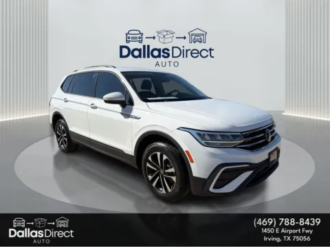 White 2022 Volkswagen Tiguan S for sale in Irving, TX