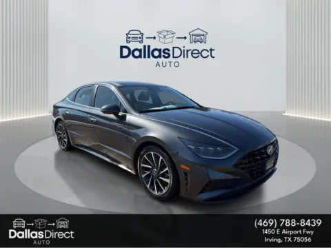 Gray 2022 Hyundai Sonata Limited for sale in Irving, TX